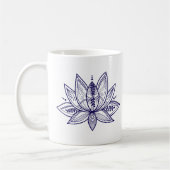 Mug Fleur Lotus Intricable Art En Ligne Perdue (Gauche)