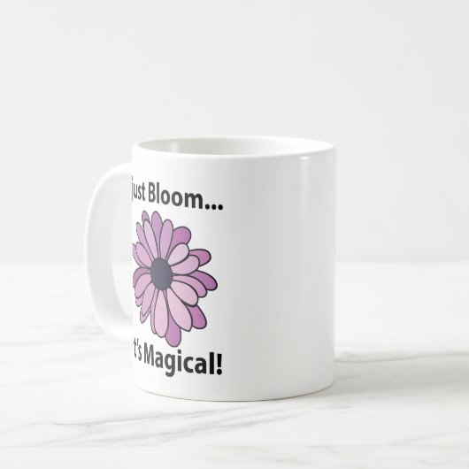Mug Fleur Magique Violet Fleur Juste Bloom Sa Magique (Devant gauche)
