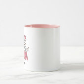 Mug Fleur Mama Est Année Conception Fleur Sauvage (Centre)