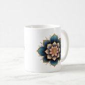 Mug Fleur Mandala Lotus aux cristaux étincelants (Devant droit)