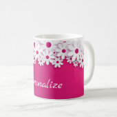 Mug Fleur marguerite blanche Magenta Fleur rose (Devant droit)