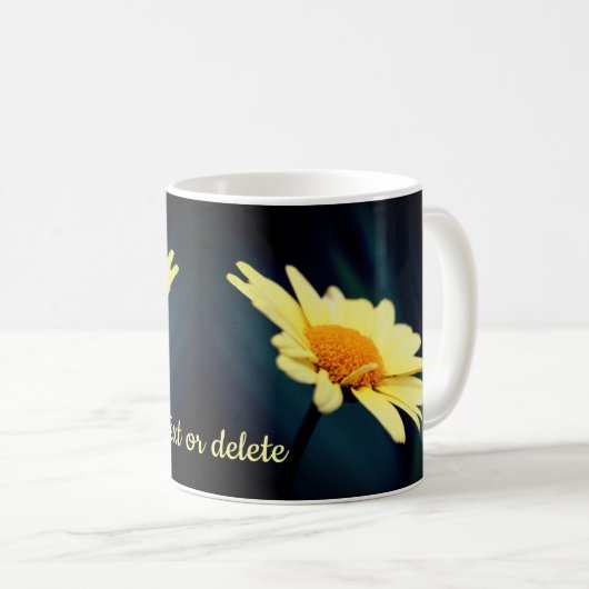 Mug Fleur marguerite glorieuse personnalisée (Devant droit)