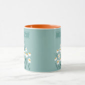 Mug Fleur marguerite moderne personnalisée mignon élég (Centre)