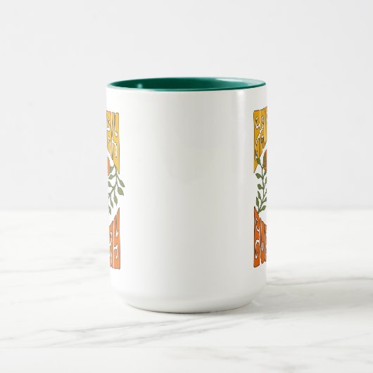 Mug Fleur marguerite rétro des années 70 (Centre)