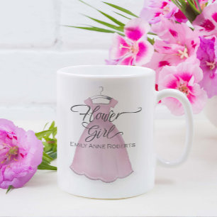 Mug Fleur mariage fille mignonne rose robe Vintage