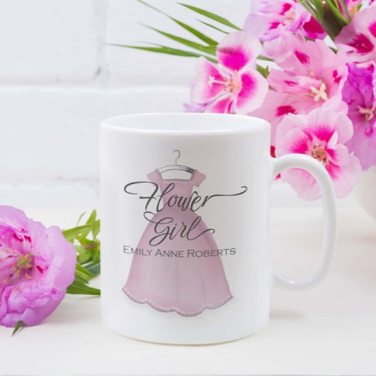 Mug Fleur mariage fille mignonne rose robe Vintage