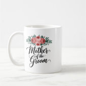 Mug Fleur Mère du marié Shower de mariage Maman de (Gauche)