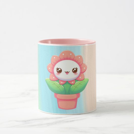 Mug Fleur mignonne, capricieuse en pot (Centre)
