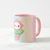 Mug Fleur mignonne, capricieuse en pot (Devant droit)