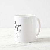 Mug Fleur minimale (Devant droit)