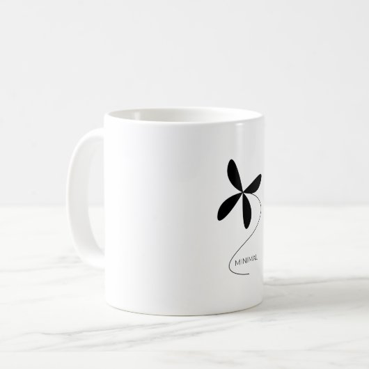 Mug Fleur minimale (Devant gauche)