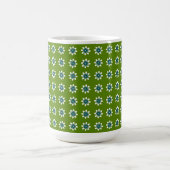 Mug Fleur minimale rétro vert avocat (Centre)