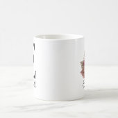 Mug Fleur moderne rose boho initiale E (Centre)