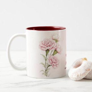 Mug Fleur Mois de Naissance Personnalisée - Carn