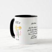 Mug Fleur Mois de naissance personnalisée MARS Daffodi (Devant gauche)