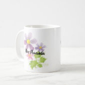 Mug Fleur mosaïque de fleurs 2 (Devant gauche)