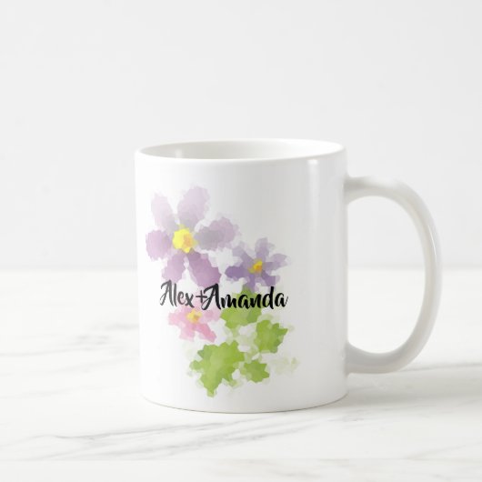 Mug Fleur mosaïque de fleurs 2 (Droite)