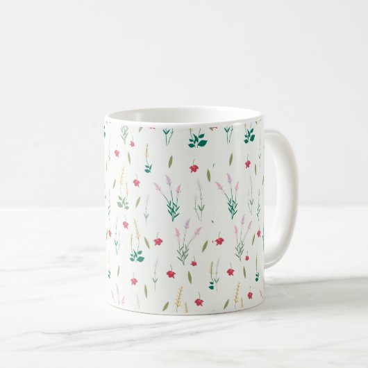Mug Fleur Motif Printemps Floral Classique (Devant droit)