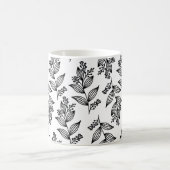 Mug Fleur noire Motif Botanique Blanc foncé (Centre)