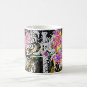 Mug Fleur numérique rose Abstraite - Art Floral modern (Centre)