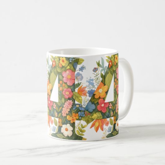 Mug Fleur numéro quatre (Devant droit)