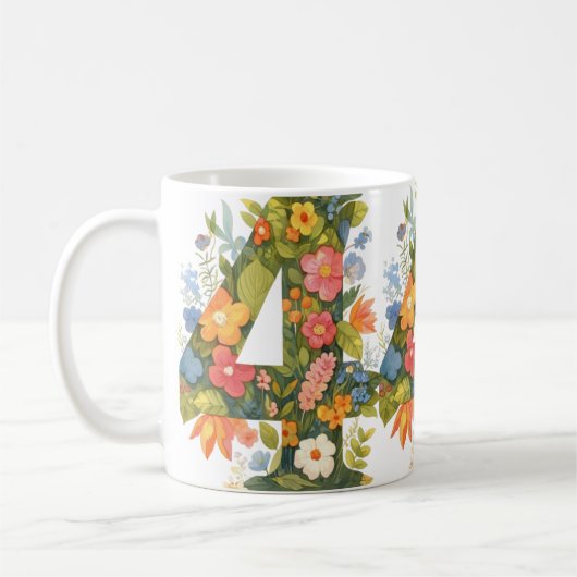Mug Fleur numéro quatre (Gauche)