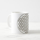 Mug Fleur Of Life 1 - Timbre en argent (Devant gauche)