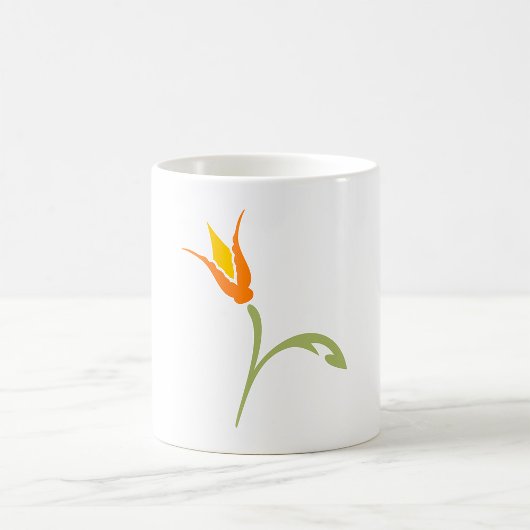 Mug Fleur orange