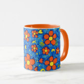 Mug Fleur Orange Dans L'Eau (Devant droit)