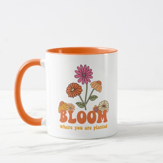 Mug Fleur Où vous êtes planté (Gauche)