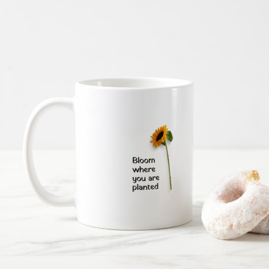 Mug Fleur où vous êtes planté (Avec donut)