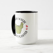 Mug Fleur où vous êtes planté Succulent (Devant gauche)