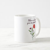 Mug Fleur Où Vous Êtes Plantée Fleurs Sauvages Minimal (Devant droit)