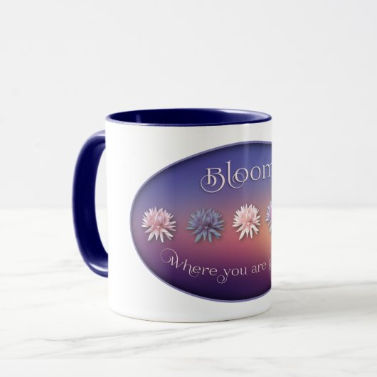 Mug Fleur Où Vous Êtes Plantés (Devant gauche)