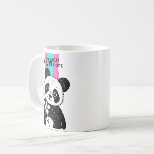 Mug fleur panda (Devant gauche)