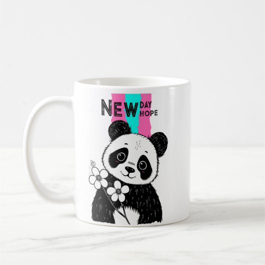 Mug fleur panda (Gauche)