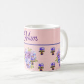 Mug Fleur Panseuse Pink Spot floral Fête des mères (Devant droit)