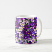 Mug Fleur Pansy Violet (Devant droit)