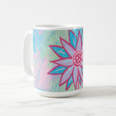 Mug Fleur Pastel à main mignonne (Devant gauche)