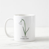 Mug Fleur pastel botanique Snowdrop (Gauche)