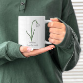 Mug Fleur pastel botanique Snowdrop