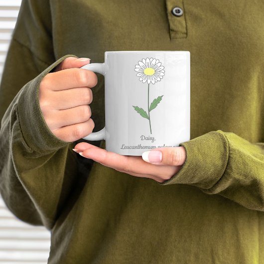 Mug Fleur pastel de marguerite botanique