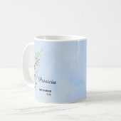Mug Fleur Personnalisé Décembre (Devant gauche)