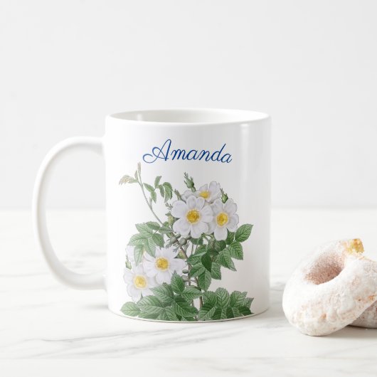 MUG FLEUR PERSONNALISÉE (Avec donut)