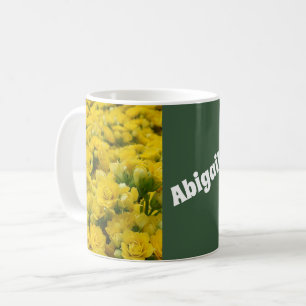 Mug Fleur Photo Bright Jaune Champ de fleurs Floral
