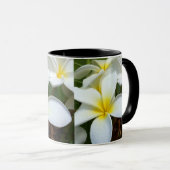Mug Fleur Plumeria Hawaii Blanc (Devant droit)