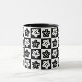 Mug Fleur point noir blanc (Centre)