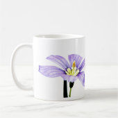 Mug Fleur pourpre en pastel (Gauche)