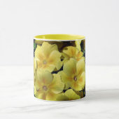 Mug Fleur Primrose Jaune Personnalisée (Centre)