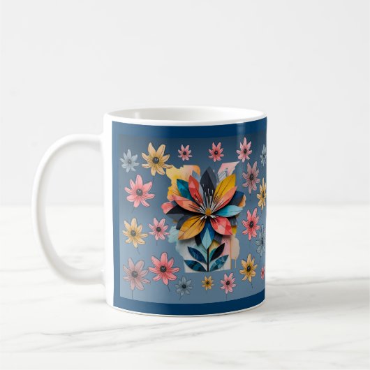 Mug Fleur rétro (Gauche)